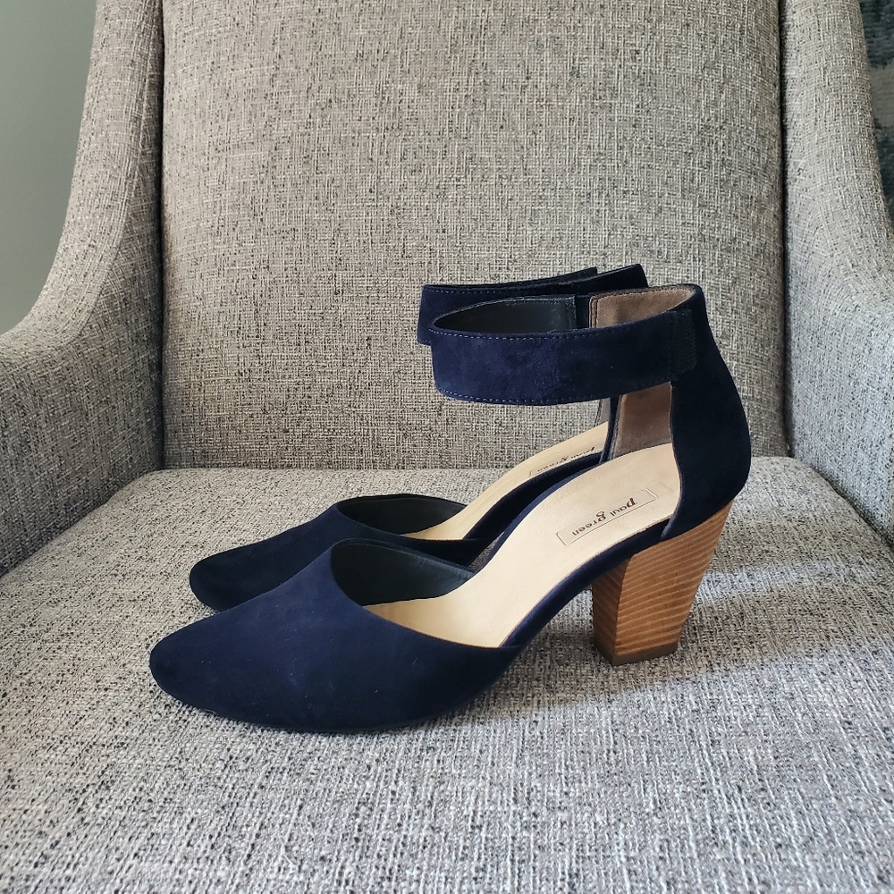🌟 Paul Green TBlock-heel Sandals, Navy (5.5 UK, 8.0 US)